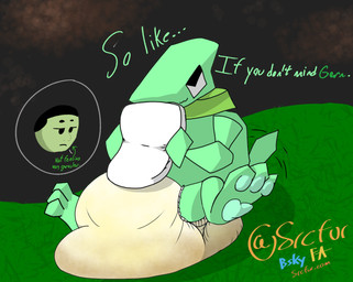 ambiguous_gender dialogue diaper diaper_change_request disappointed duo feces feral grass holding_diaper looking_up_at_another lying ominous_background on_back pawpads plant soiled_diaper soiling touching_diaper unclean_diaper used_diaper srcfur garn47 drilly_(garn47) garn47_(character) drill_dragon garn_(species) shaded simple_shading watermark