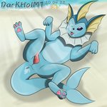 anus bodily_fluids butt cum cum_in_ass cum_inside cum_on_body feral genital_fluids genitals male penis solo tail darkholm1 nintendo pokemon eeveelution generation_1_pokemon pokemon_(species) vaporeon 1:1 hi_res