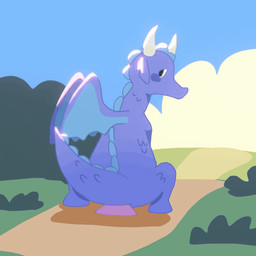 2_horns ambiguous_feral ambiguous_gender anal anal_masturbation anal_penetration back_spikes blue_body blue_scales cloud dildo dildo_in_ass dildo_insertion feral horn knot knotted_dildo looking_at_viewer looking_back looking_back_at_viewer masturbation membrane_(anatomy) membranous_wings object_in_ass outside penetration plant rear_view scales sex_toy sex_toy_in_ass sex_toy_insertion shrub sky solo spiked_tail spikes spikes_(anatomy) tail wings ginmera mythology steam_(software) valve steam_sale_dragon dragon mythological_creature mythological_scalie scalie 1:1 2d_animation animated frame_by_frame shaded