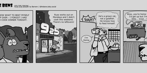 anthro bottomwear clothing dialogue electronics furniture inside male outside pants shirt slightly_chubby sofa solo standing television text topwear walking barnem mammal murid murine rat rodent 2026 comic english_text hi_res