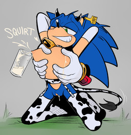 animal_print animal_print_thigh_highs anthro bodily_fluids breast_grab breast_milking breasts clothing cow_print cow_print_thigh_highs crossgender duo ear_piercing ear_tag female female_focus genital_fluids genitals grass hand_on_breast kneeling lactating legwear male milk_in_cup mtf_crossgender nipples offscreen_male one_eye_closed pattern_clothing pattern_legwear pattern_thigh_highs piercing plant projectile_lactation smile solo_focus tail tail_tuft thigh_highs tuft vaginal_fluids vulva shaddycatz sega sonic_the_hedgehog_(series) shadow_the_hedgehog sonic_the_hedgehog eulipotyphlan hedgehog mammal hi_res