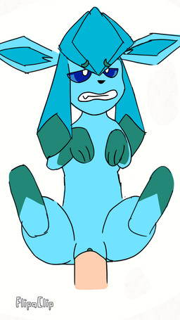 blue_body duo female feral lying on_back paws penetration teeth vaginal vaginal_penetration nintendo pokemon canid canine eeveelution generation_4_pokemon glaceon mammal pokemon_(species) animated hi_res
