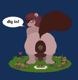 after_vore anthro anus balls brown_hair butt claws crouching crowning_feces eyewear fart fart_cloud feces feces_on_ground feces_pile flower genitals glasses grass gynomorph gynomorph_farting gynomorph_pooping hair intersex looking_back narrowed_eyes nude nude_gynomorph nude_intersex obese obese_gynomorph obese_intersex open_mouth overweight overweight_gynomorph overweight_intersex penis plant pooping puffy_anus raised_tail scat_disposal scatplay simple_background solo speech_bubble tail tail_motion talking_to_viewer teeth text toe_claws transparent_background vore wearing_glasses moomular ada_(moomular) beaver mammal rodent 2d_animation alpha_channel animated digital_media_(artwork) english_text pixel_(artwork) pixel_animation
