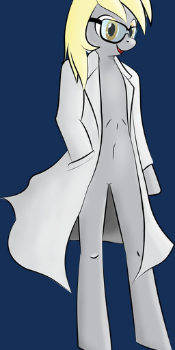 anthro anthrofied clothing coat eyewear female glasses hair lab_coat simple_background solo topwear transparent_background drpantythief friendship_is_magic hasbro my_little_pony derpy_hooves_(mlp) equid equine horse mammal pony alpha_channel hi_res source_request