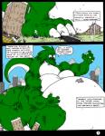 2004 anthro belly big_belly blue_eyes body_size_growth building claws color_edit colored comic crush dialogue dnapalmhead dragon english_text green_body green_scales growth huge_belly landscape_dwarfing macro male muscle_growth musclegut muscular muscular_anthro muscular_male mythological_creature mythological_scalie mythology obese obese_anthro obese_male overweight overweight_anthro overweight_male question redsaber scales scalie size_transformation solo speech_bubble tail text third-party_edit traditional_media_(artwork) transformation yes-no_question