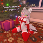 anthro bdsm blush bondage bound bow_ribbon breasts christmas_lights christmas_stocking christmas_tree female fur gift gift_wrapped hair heterochromia holidays inside kemono kneeling looking_at_viewer mostly_nude nude open_mouth plant ribbon_bondage ribbons smile solo tail text tree under_boob white_body white_fur window nolanhaldam blender_eevee christmas kaya_the_vixen canid canine fox mammal true_fox 1:1 3d_(artwork) absurd_res animated blender_(artwork) digital_media_(artwork) hi_res no_sound short_playtime webm