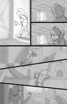 freckles text lynxgriffin deltarune undertale_(series) kris_(deltarune) susie_(deltarune) human mammal monster 2019 comic english_text greyscale monochrome