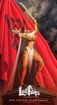 abs anthro armor bottomwear breasts cape clothing female flag gauntlets gloves handwear loincloth melee_weapon muscular muscular_female nipple_armor pasties solo sword thick_thighs weapon hiverdose last_fables lieren_(last_fables) felid leopard mammal pantherine absurd_res hi_res