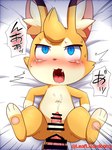 ahegao anal anal_orgasm anal_penetration animal_genitalia animal_penis anthro anthro_penetrated anus balls blush bodily_fluids cum cum_while_penetrated cumshot disembodied_penis duo ejaculation erection fur genital_fluids genitals hands-free looking_pleasured male male/male male_penetrated male_penetrating male_penetrating_male nude open_mouth orgasm paws penetration penis perineum semi-anthro sex size_difference tapering_penis tongue yellow_body yellow_fur leaflizard0903 cygames world_flipper light_(world_flipper) 3:4 censored hi_res