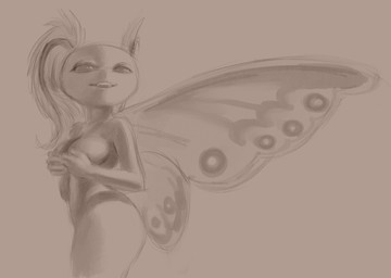4_fingers antennae_(anatomy) anthro biped breasts female fingers grey_background insect_wings non-mammal_breasts nude side_view simple_background solo wings napalm_express arthropod insect lepidopteran moth digital_drawing_(artwork) digital_media_(artwork) monochrome portrait sketch three-quarter_portrait