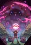 ambiguous_gender aura button_dress clothing daww dress dynamax female fur glowing group macro pink_clothing pink_dress pokeball premier_ball white_body white_fur lui421 nintendo pokemon gloria_(pokemon) generation_8_pokemon human mammal pokemon_(species) wooloo 2019 absurd_res hi_res