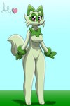 anthro breasts clothing female gloves handwear solo wide_hips god-ale nintendo pokemon kitamanchas felid feline generation_9_pokemon mammal pokemon_(species) sprigatito 2022 2:3 absurd_res digital_media_(artwork) hi_res