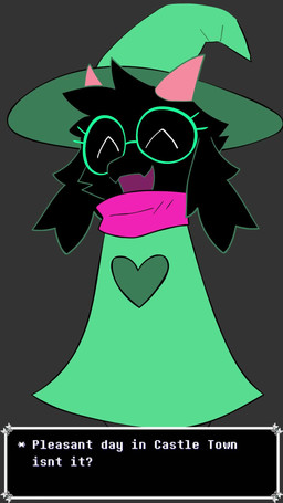 2_horns black_body black_fur blush breast_jiggle breasts clothes_shrinking clothing crossgender eyewear female fur glasses horn jiggling mtf_crossgender pupils shrink_ray solo text thick_thighs tight_clothing white_pupils bonesawbingus deltarune undertale_(series) ralsei boss_monster_(undertale) bovid caprine goat mammal 2d_animation 9:16 animated hi_res short_playtime sound video