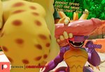 2_horns 5_fingers anthro balls big_balls big_penis brown_spots circumcised claws dialogue duo erection fangs fingers fist fur genitals holding_penis horn humanoid_genitalia humanoid_penis interspecies male markings multicolored_body multicolored_scales open_mouth penis penis_covering_eyes pink_penis purple_body purple_scales scales spots spotted_body spotted_fur talking_to_another talking_to_partner teeth text vein veiny_penis white_claws yellow_body yellow_fur yellow_horn yellow_scales camseven activision mythology spyro_the_dragon hunter_(spyro) spyro cheetah dragon felid feline mammal mythological_creature mythological_scalie scalie 2024 3d_(artwork) digital_media_(artwork) english_description english_text hi_res