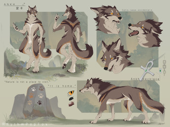 4_toes 5_fingers amber_eyes anthro bodily_fluids brown_body brown_fur brown_pawpads claws closed_smile countershade_face countershade_legs countershade_tail countershade_torso countershading digitigrade emerald_(gem) fangs feet feral finger_claws fingers folded_ears foot_tuft footprint front_view fur gem gender_symbol green_background inner_ear_fluff looking_at_viewer looking_back looking_back_at_viewer male male_symbol markings mouth_closed multiple_angles multiple_forms nude_anthro nude_male on_one_leg open_mouth open_smile orange_body orange_fur paint pawpads pawprint pawprint_(marking) plant pupils raised_arm rear_view rock sad scientific_name side_view simple_background smile smiling_at_viewer snarling solo standing symbol tail tears teeth text toe_claws toes tongue_showing tuft white_body white_fur white_sclera rhythmpopfox ankh_(minelodywolf) canid canine canis mammal northwestern_wolf wolf 2023 absurd_res artist_name character_name dated digital_drawing_(artwork) digital_media_(artwork) english_text full-length_portrait headshot_portrait hi_res model_sheet portrait signature species_name