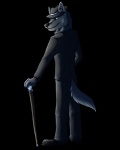 anthro blue_eyes clothing hat headgear headwear looking_at_viewer male simple_background solo tail transparent_background uktehwhitewolf literarywolf canid canine canis mammal wolf 2012 4:5 alpha_channel hi_res