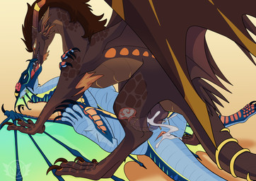 accessory anus blue_body bodily_fluids brown_body brown_fur cervical_contact cervix claws cum cum_in_uterus cum_in_vagina cum_inside dewlap_(anatomy) digitigrade duo ear_piercing excessive_cum excessive_genital_fluids fangs female feral feral_on_feral flower_on_head french_kissing frill_(anatomy) from_front_position fur fur_tuft furgonomics genital_fluids genitals gold_(metal) gold_jewelry gular_flap horn horn_jewelry jewelry kissing looking_at_another lying male male/female membrane_(anatomy) membranous_wings missionary_position non-mammal_ears non-mammal_hair non-mammal_vulva on_back open_mouth orange_body orange_eyes orange_fur penetration penile penile_penetration penis penis_in_vagina piercing pinned pinned_to_ground sex spread_legs spreading tail tail_accessory tail_jewelry tailbutt teeth tongue tongue_out tuft unusual_anatomy uterus vaginal vaginal_penetration vulva wings x-ray_view yellow_eyes anonymous_gardevoir european_mythology mythology wings_of_fire beetle_(anonymousgardevoir) ignivor dragon furred_dragon furred_scalie mythological_creature mythological_scalie rainwing_(wof) scalie western_dragon absurd_res hi_res trans_(lore) trans_man_(lore)