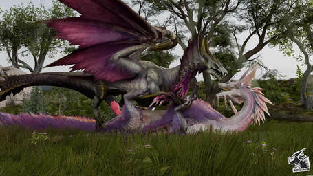 anal anal_penetration bouncing_tail duo feral forest from_front_position genitals grass hand_holding kissing kissing_while_penetrated kissing_while_penetrating knot knotting lying male male/male missionary_position on_back outside penetration penis plant sex tail tail_motion tree wings sound_warning zackmar_(artist) capcom monster_hunter mythology dragon elder_dragon leviathan_(mh) malzeno mizutsune mythological_creature mythological_scalie scalie 3d_(artwork) 3d_animation animated blender_(artwork) blender_cycles_(artwork) digital_media_(artwork) hi_res huge_filesize long_playtime sound