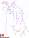 anthro bodily_fluids cum cumshot ejaculation genital_fluids male masturbation shower solo yoko_darkpaw viirgle deer hybrid kangaroo macropod mammal marsupial absurd_res hi_res