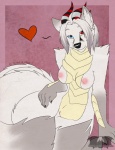 <3 anthro black_nose breasts canine dragon female fox fur grey_fur grey_hair hair heterochromia horn hybrid mammal multiple_tails niples nude pussy skyican smile solo temrin white_fur white_hair yellow_skin
Rating: Explicit
Score: 20
User: xXK1T5UN3Xx
Date: February 12, 2014