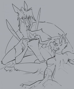 animal_genitalia animal_penis anthro duo equine_genitalia equine_penis gaping gaping_urethra genitals imminent_sex licking licking_lips male male/male penis size_difference spread_urethra spreading tongue tongue_out trapped urethra topazknight haan_(character) jeremy_(topazknight) alien equid equine mammal mephiphage mephitid skunk zebra hi_res