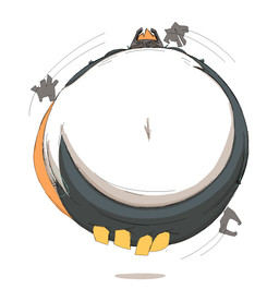 belly belly_expansion big_belly black_body black_emanata body_inflation breasts clothing covering covering_crotch covering_self expansion featureless_breasts female floating front_view fused_shadow hair hair_hand headgear headwear huge_belly hyper hyper_belly hyper_inflation immobile inflation multicolored_body navel orange_hair prehensile_hair shadow simple_background solo spherical_inflation two_tone_body white_background white_body maddeku nintendo the_legend_of_zelda twilight_princess midna humanoid imp twili 2025 aliasing colored digital_drawing_(artwork) digital_media_(artwork) english_description hi_res shaded simple_shading