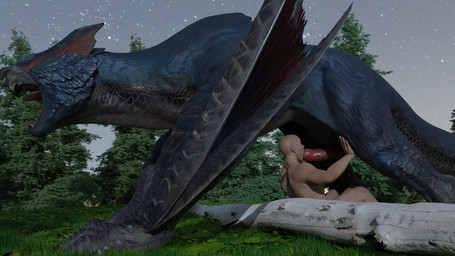 bestiality big_penis duo erection fellatio feral feral_penetrating feral_penetrating_human genitals hand_on_leg human_on_feral human_penetrated interspecies larger_feral larger_male log male male/male membrane_(anatomy) membranous_wings open_mouth oral outside outside_sex penetration penile penis plant scales sex sitting size_difference sky smaller_human smaller_male smaller_penetrated star tongue tree wings wood integlol capcom european_mythology monster_hunter mythology dragon flying_wyvern human mammal mythological_creature mythological_scalie nargacuga scalie western_dragon wyvern 16:9 3d_(artwork) blender_(artwork) blender_cycles_(artwork) digital_media_(artwork) hi_res widescreen