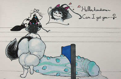 anthro balls big_balls big_butt big_penis bodily_fluids butt casual_nudity excessive_genital_fluids excessive_precum genital_fluids genitals glans heart_symbol huge_balls huge_butt huge_penis humanoid_genitalia humanoid_penis hyper hyper_balls hyper_butt hyper_genitalia hyper_penis love male male/male penis precum raliphoul solo spiked_penis spikes spikes_(anatomy) standing tail vein veiny_penis raliphoul_m-e-v alpecor ghost spirit absurd_res hi_res