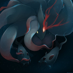 3_fingers ambiguous_gender anthro claws cosmic_background eye_mist eye_trail fingers fur glowing glowing_eyes grey_body grey_fur looking_at_viewer particles red_body red_fur snout solo star starry_background text yellow_eyes yuyunoya nintendo pokemon generation_8_pokemon hisuian_form hisuian_zoroark pokemon_(species) regional_form_(pokemon) 1:1 2022 absurd_res artist_name hi_res