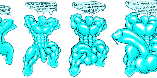 balls base_one_layout basic_sequence big_balls big_muscles big_penis blue_body bodily_fluids dialogue drip_effect dripping dripping_speech_bubble expansion four_frame_image four_frame_sequence genital_expansion genital_fluids genitals growth huge_balls huge_muscles huge_penis hyper hyper_balls hyper_genitalia hyper_penis linear_sequence looking_at_viewer male muscle_growth muscular muscular_male null_bulge one_row_layout penis penis_expansion precum precum_drip solo speech_bubble talking_to_viewer text text_emphasis underline corinoch_(artist) cyto_(corinoch) goo_creature humanoid shape_shifter english_text hi_res sequence