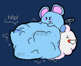 aircraft ambiguous_gender ambiguous_pred belly belly_overhang big_belly biped black_eyes blue_belly blue_body blue_ears blush bodily_fluids bodily_noises calling_for_help cheek_blush cloud digestion digestion_noises duo face_imprint featureless_arms feral feral_pred fully_inside grey_text half-closed_eyes hand_imprint hand_on_belly hand_on_own_belly huge_belly hyper hyper_belly imprint in_vehicle looking_at_another looking_at_belly looking_at_own_belly looking_at_self looking_back looking_back_at_another looking_down looking_down_at_belly looking_down_at_self machine motion_lines muffled multiple_prey narrowed_eyes open_mouth open_smile partial_speech_bubble pink_blush pink_inner_ear round_ears rumbling_stomach same_size_vore satisfied short_arms short_legs simple_background sitting smile smug soft_vore sound_effects steering_wheel struggling struggling_prey sweat sweatdrop three-quarter_view transparent_background unseen_prey unwilling_prey vehicle vore vowelless vowelless_sound_effect vowelless_vocalization meatcanister the_legendary_starfy_(series) flychu_(the_legendary_starfy) air_creature animate_inanimate elemental_creature living_aircraft living_cloud living_machine living_vehicle mammal mouse murid murine rodent waddling_head 2026 alpha_channel digital_media_(artwork) english_description full-length_portrait pixel_(artwork) portrait female_(lore)
