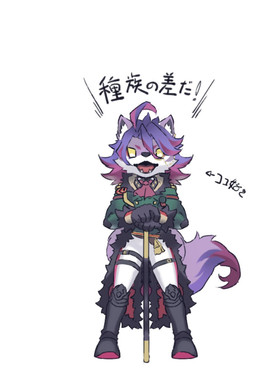 anthro boots bottomwear clothing eyewear fancy_clothing footwear fur green_clothing green_topwear grey_body grey_fur hair leg_belt male monocle multicolored_body multicolored_fur open_mouth pants purple_hair shoes simple_background solo tail topwear two_tone_body two_tone_fur white_body white_bottomwear white_clothing white_fur white_pants yellow_eyes inodogs compass_(combat_providence_analysis_system) charles_richter_(compass) canid canine canis mammal wolf 2026 hi_res