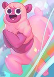 anthro female fur iridescent iridescent_fur iridescent_wool pink_body pink_fur pink_skin pink_wool solo sparkles wool_(fur) aruurara centaurworld netflix wammawink camelid humanoid_taur llama mammal mammal_taur taur 2022 hi_res