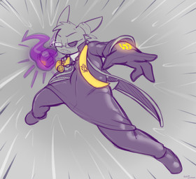 action_pose anthro boots bottomwear chain_necklace clothed clothing cosplay earband footwear frown fully_clothed gloves hair handwear imminent_punch jacket jewelry magic male necklace open_clothing open_jacket open_topwear pants pose punch sash shirt shoes solo sparkles topwear felino limbus_company nintendo pokemon project_moon meursault_(limbus_company) generation_1_pokemon gengar pokemon_(species) 2025 hi_res sketch spot_color