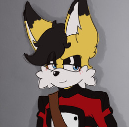 anthro bedroom_eyes blush eyebrows eyeshadow femboy handbag looking_aside makeup male narrowed_eyes raised_eyebrow seductive smile smirk solo justsomeidiotonline archie_comics sega sonic_the_hedgehog_(archie) sonic_the_hedgehog_(comics) sonic_the_hedgehog_(series) miles_prower_(anti-tails) canid canine fox mammal red_fox true_fox absurd_res hi_res