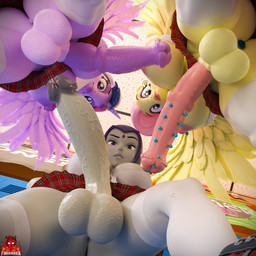 anal anal_penetration animal_genitalia animal_penis anthro areola balls big_breasts biped breasts buttplug buttplug_in_ass buttplug_insertion clothed clothing crossgender detailed_background equine_genitalia equine_penis eyebrows eyelashes ftg_crossgender fti_crossgender genital_piercing genitals glans glistening glistening_balls glistening_breasts glistening_genitalia glistening_glans glistening_penis group gynomorph hair horn inside intersex looking_at_viewer low-angle_view nipples no_underwear object_in_ass penetration penis penis_piercing piercing plug_(sex_toy) plug_insertion pupils sex_toy sex_toy_in_ass sex_toy_insertion thick_thighs wings forsaken_(artist) dc_comics friendship_is_magic hasbro my_little_pony mythology fluttershy_(mlp) raven_(dc) twilight_sparkle_(mlp) equid equine human mammal mythological_creature mythological_equine pegasus winged_unicorn 1:1 3d_(artwork) digital_media_(artwork) hi_res