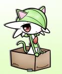 blush box can cat_tail clothing container cosplay dress female food in_box in_container red_eyes simple_background solo tuna_(food) concave_(artist) if_it_fits_i_sits_(meme) nintendo pokemon animal_humanoid cat_humanoid felid felid_humanoid feline feline_humanoid gardevoir generation_3_pokemon humanoid hybrid mammal mammal_humanoid pokemon_(species) 5:6 meme