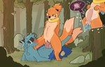 2_tails andromorph andromorph/male andromorph_penetrated animal_genitalia animal_penis anthro big_penis blue_body blue_fur blush bodily_fluids canine_genitalia canine_penis cowgirl_position cum cum_in_vagina cum_inflation cum_inside cumshot cute_fangs duo ejaculation excessive_cum excessive_genital_fluids fangs forest from_front_position fur genital_fluids genitals heart_symbol impregnation inflation internal intersex intersex/male intersex_penetrated knot knotting male male_penetrating male_penetrating_andromorph male_penetrating_intersex multi_tail on_bottom on_top orange_body orange_fur penetration penis plant semi-anthro sex tail teeth tree vaginal vaginal_knotting vaginal_penetration x-ray_view cometdragonite nintendo pokemon buizel dewott generation_4_pokemon generation_5_pokemon pokemon_(species) absurd_res hi_res