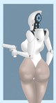 breasts butt female gun machine ranged_weapon solo weapon silentpassion haydee_(game) haydee humanoid robot hi_res