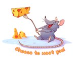 anthro belly biped black_nose cheese dairy_products food humanoid_hands overweight simple_background sitting solo text yeaunganimation cheesed_to_meet_you mammal mouse murid murine rodent 2022 english_text