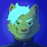 anthro solo alexa_neon alex_neonov canid canine canis domestic_dog felid feline mammal 1:1 bust_portrait icon low_res portrait trans_(lore) trans_man_(lore)