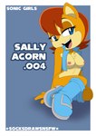 2023 5_fingers anthro archie_comics biped blue_eyes boots breasts clothing english_text female fingers footwear ground_squirrel hi_res jacket_only mammal medium_breasts nipples open_mouth open_smile rodent sally_acorn sciurid sega simple_background sitting smile socksdrawssocs solo sonic_the_hedgehog_(archie) sonic_the_hedgehog_(comics) sonic_the_hedgehog_(series) text