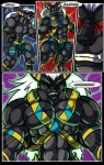 abs angry anthro anubian_jackal anubis base_two_layout biceps big_muscles biped black-rat bottomwear bright_eyes canid canine canis chestband claws clenched_teeth clothed clothing comic curse deity egyptian egyptian_mythology exhibit eyes_closed focus_lines four_frame_image growth hair huge_muscles jackal light loincloth long_hair magic male mammal middle_eastern_mythology muscle_growth muscular muscular_anthro muscular_male museum mythology nipples paws pecs radial_speed_lines red_eyes row_two_layout sequence solo speed_lines standing tail teeth topless transformation white_hair