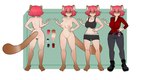 anthro detective female nude solo bedsheetwalking miku_(ripsaw) domestic_ferret mammal mustelid musteline true_musteline weasel absurd_res hi_res