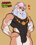 anthro bedroom_eyes bulge clothed clothing jewelry male mane manly muscular muscular_male narrowed_eyes necklace partially_clothed personal_trainer seductive solo thong underwear mattiyyah_lion mattiyyah_lion_(character) felid lion mammal pantherine hi_res