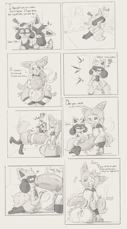 anthro bodily_fluids cock_vore cum cum_vore digestion duo forced genital_fluids genitals kissing male male/male penile penis penis_kissing text unwilling_prey vore willing_prey badartist nintendo pokemon noel_(daann) eeveelution generation_4_pokemon generation_6_pokemon lucario pokemon_(species) riolu sylveon absurd_res comic english_text hi_res