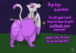 after_vore anus backsack balls butt cruelty death dialogue dirty_talk eyelashes fart fart_cloud fatal_vore genitals imminent_disposal imminent_feces imminent_scat insult looking_back male page_number perineum raised_tail rear_view red_eyes semi-anthro speech_bubble tail vore pincoosh nintendo pokemon generation_5_pokemon mienshao pokemon_(species) comic digital_media_(artwork) signature