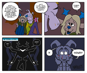 anthro antlers armor blood blush blush_lines bodily_fluids clothed clothed_anthro clothed_female clothed_male clothing dark_fountain dialogue dialogue_box duo fan_designs female female_anthro flustered fully_clothed fully_clothed_anthro fully_clothed_female horn male male/female male_anthro nosebleed speech_bubble text time_skip doodledoggy deltarune undertale undertale_(series) would_you_still_love_me_if_i_was_a_worm_(meme) asriel_dreemurr dess_holiday roaring_knight bovid caprine deer goat mammal new_world_deer reindeer comic english_text hi_res