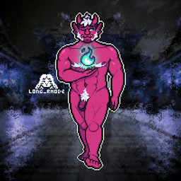 abs barazoku beard biceps blue_fire body_hair chest_hair colored_fire colored_nails ear_piercing facial_hair fire flaccid foreskin gauged_ear genitals hair horn humanoid_pointy_ears magenta_body male muscular muscular_male nails one_eye_closed ozuku_(ozuron) penis piercing pixelated pointy_ears pose pubes red_body sharp_teeth solo sprite sprite_art teeth white_hair wide_nose wink long_rhode asian_mythology east_asian_mythology japanese_mythology mythology demon humanoid oni yokai 1:1 digital_media_(artwork) hi_res pinup pixel_(artwork)