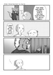 2020 4koma 5_fingers aniapt_(manga) anthro bear black_nose boba_bearstein bottomwear canid canine canis cheek_spots cheek_tuft chien clothed clothing comic cute_fangs detailed_background dialogue digital_media_(artwork) domestic_dog door dress_shirt english_text face_mask facial_tuft fingers fluffy fluffy_tail four_frame_image greyscale group hair heart_nose heart_symbol hoodie inner_ear_fluff inside japanese_text kemono male male/male mammal mephitid messy_hair monochrome multicolored_body open_mouth pants pattern_background screentone shirt simple_background skunk speech_bubble standing tail tapirclip text topwear tuft two_tone_body